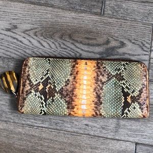 Animal print clutch